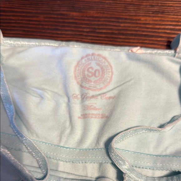 SO Blue and Orange Fitted Camisoles Top - Picture 2 of 6